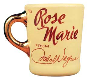 john wayne mug given to rose marie